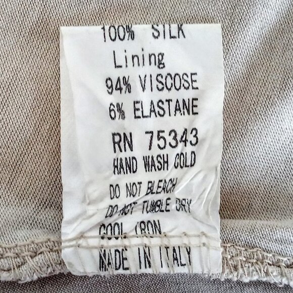 H Trend Italian Silk Print Sleeveless Top - Picture 4 of 4